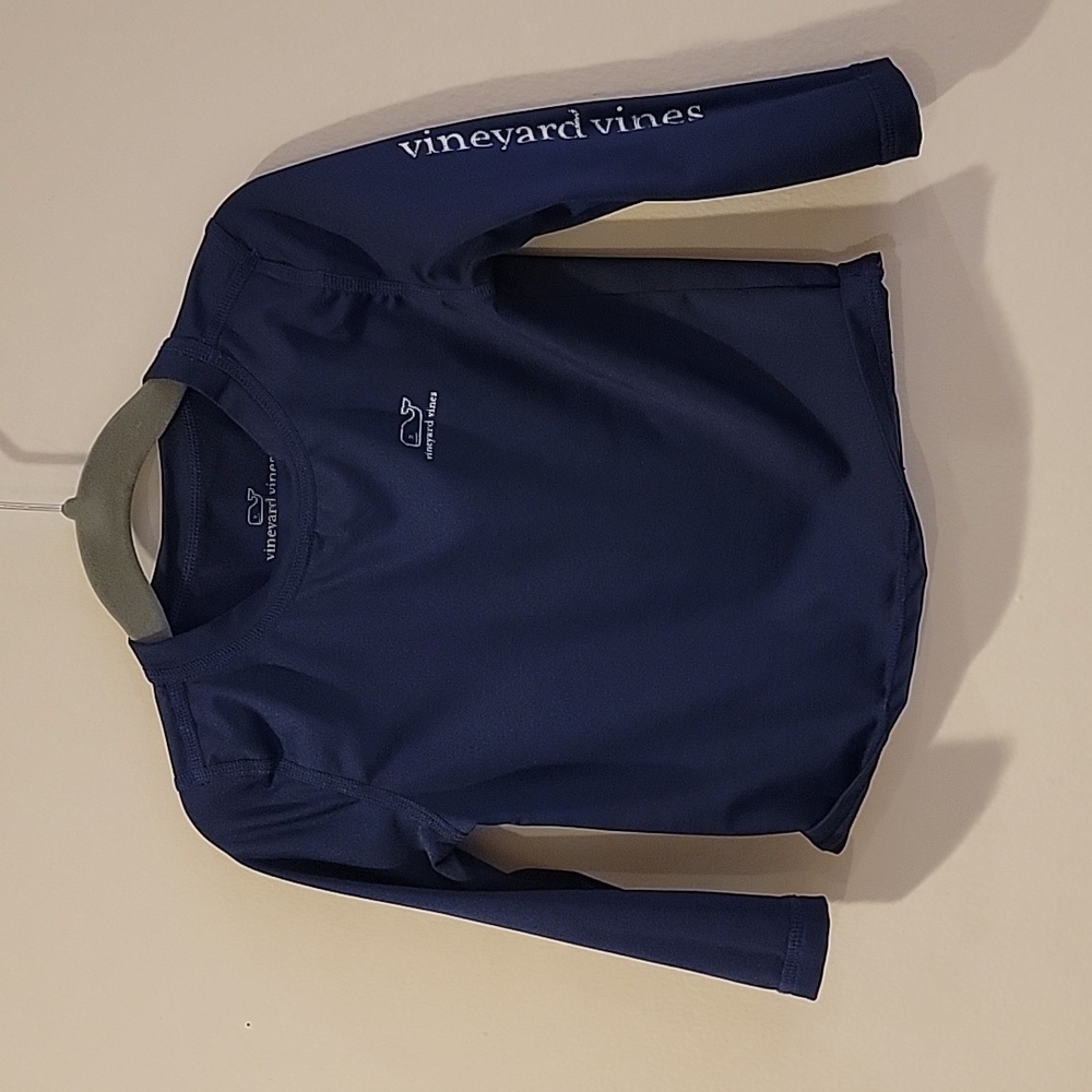 Vineyard Vines Whale Navy Beach UV shirt 12-18m long sleeve swim beach rash guar